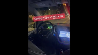 The image shows a driverless car. (Reddit/@Osobady) The image shows a driverless car. (Reddit/@Osobady)