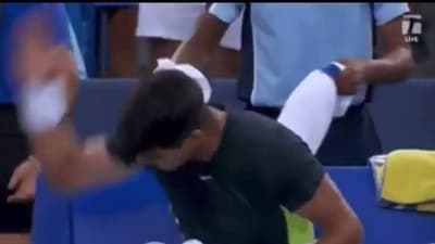 It was at the end of the second set when Carlos Alcaraz had lost his cool It was at the end of the second set when Carlos Alcaraz had lost his cool