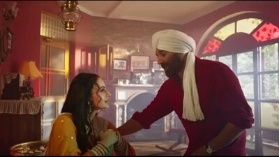 Ameesha Patel and Sunny Deol in a still from Gadar 2. Ameesha Patel and Sunny Deol in a still from Gadar 2.