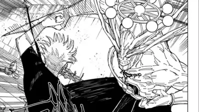 Jujutsu Kaisen Ch. 233, expect a showdown: Gojo vs. Mahoraga. Jujutsu Kaisen Ch. 233, expect a showdown: Gojo vs. Mahoraga.