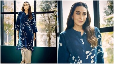 Karisma Kapoor is an absolute fashionista. The actor keeps slaying fashion goals like a pro with snippets from her fashion diaries on her Instagram profile on a regular basis. From casuals to ethnic, Karisma knows how to make any attire look good. The actor's ethnic diaries are our favourite and for all the right reasons. On Monday, Karisma drove the weekday blues far away with a string of pictures of herself looking gorgeous in an ethnic ensemble. (Instagram/@therealkarismakapoor) Karisma Kapoor is an absolute fashionista. The actor keeps slaying fashion goals like a pro with snippets from her fashion diaries on her Instagram profile on a regular basis. From casuals to ethnic, Karisma knows how to make any attire look good. The actor's ethnic diaries are our favourite and for all the right reasons. On Monday, Karisma drove the weekday blues far away with a string of pictures of herself looking gorgeous in an ethnic ensemble. (Instagram/@therealkarismakapoor)