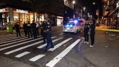 Late Sunday night, a driver crashed into seven pedestrians at the Midtown Manhattan crosswalk.
