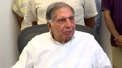 Industrialist Ratan Tata before being conferred with the 'Udyog Ratna’ award during a ceremony, at his residence in Mumbai on Saturday. (ANI Photo) Industrialist Ratan Tata before being conferred with the 'Udyog Ratna’ award during a ceremony, at his residence in Mumbai on Saturday. (ANI Photo)