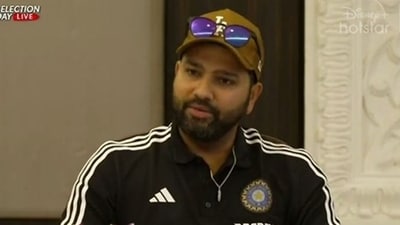 India skipper Rohit Sharma attends a press conference in New Delhi on Monday India skipper Rohit Sharma attends a press conference in New Delhi on Monday