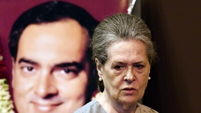Congress Parliamentary Party (CPP) Chairperson Sonia Gandhi during the 25th Rajiv Gandhi National Sadbhavana Award on the 79th birth anniversary of former Prime Minister Rajiv Gandhi, at Jawahar Bhawan, in New Delhi on Sunday
