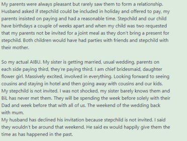 Snapshot of the post shared by the woman on Mumsnet. (Mumsnet) Snapshot of the post shared by the woman on Mumsnet. (Mumsnet)