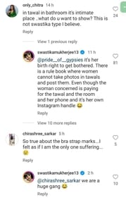 Swastika Mukherjee replies to Instagram user who questioned her photos. Swastika Mukherjee replies to Instagram user who questioned her photos.