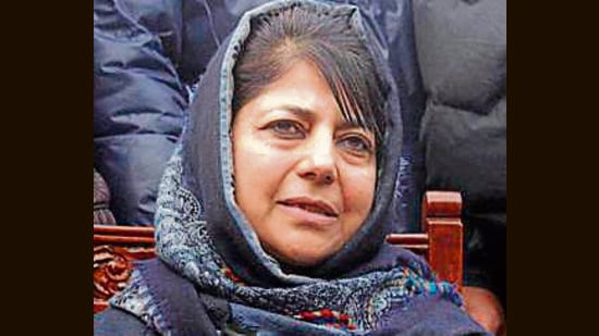 PDP president Mehbooba Mufti on Monday alleged that the BJP government had insulted National Conference founder Sheikh Mohammad Abdullah who worked for accession of the only Muslim-majority state to India. (PTI File Photo)