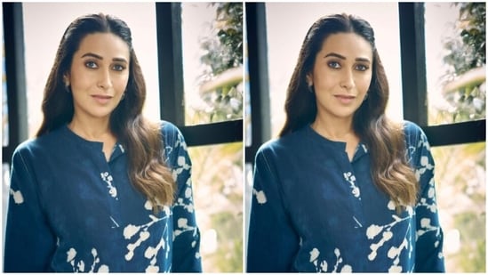 Karisma played muse to fashion designer house Anavila and picked a gorgeous kurta set from the shelves of the designer house.&nbsp;(Instagram/@therealkarismakapoor)