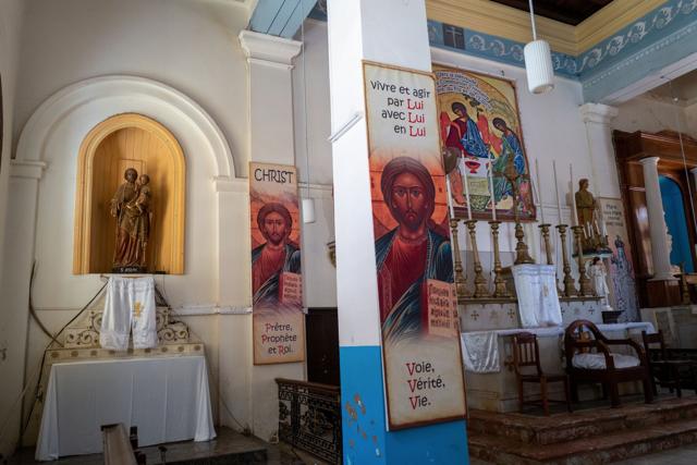 The interior of a colonial church on the island of Gorée off the coast of Dakar in Senegal. (Shutterstock)
