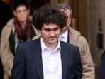 Former FTX Chief Executive Sam Bankman-Fried, who faces fraud charges over the collapse of the bankrupt cryptocurrency exchange, leaves following a hearing at Manhattan federal court in New York City, U.S.(REUTERS)
