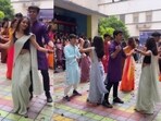 Students dancing to Malang Sajna at a college event. Students dancing to Malang Sajna at a college event.