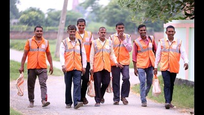 At each gram panchayat, two youths have been trained in plumbing and deployed in their native villages so that they can offer their services readily. The plumbers will ensure regular supply of clean drinking water to each household, an official said. (Sourced) At each gram panchayat, two youths have been trained in plumbing and deployed in their native villages so that they can offer their services readily. The plumbers will ensure regular supply of clean drinking water to each household, an official said. (Sourced)