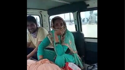 In the 30-second video, posted by Malviya of an incident which occured on Monday, an ambulance with patients is seen waiting on the roadside as Nitish Kumar's convoy passes. (Screengrab)
