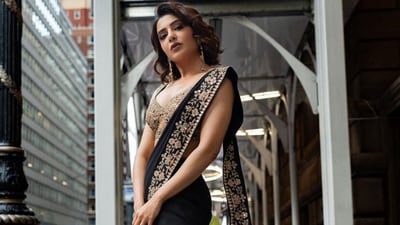 Samantha Ruth Prabhu earlier took part in the 41st Annual India Day Parade in New York wearing an embellished Arpita Mehta saree. (Instagram/@samantharuthprabhu)