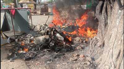 In the June 10, 2022 violence in the Old City area of Atala, in Prayagraj, large scale violence and arson was reported (HT File Photo) In the June 10, 2022 violence in the Old City area of Atala, in Prayagraj, large scale violence and arson was reported (HT File Photo)