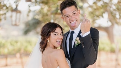 Both Sarah Hyland and Wells Adams shared photos on Instagram. Both Sarah Hyland and Wells Adams shared photos on Instagram.