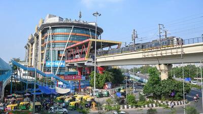 The Millennium City Metro station is one of the busiest stations on the Yellow Line of the Delhi Metro and thousands of commuters daily use this station to commute to and fro from Delhi and elsewhere in the National Capital Region. The station is surrounded by a number of private, government and commercial offices in sectors 29, 44 and adjoining areas and owing to the heavy congestion, commuters find it difficult to cross the road and reach the Metro station. (Parveen Kumar/HT Photo) The Millennium City Metro station is one of the busiest stations on the Yellow Line of the Delhi Metro and thousands of commuters daily use this station to commute to and fro from Delhi and elsewhere in the National Capital Region. The station is surrounded by a number of private, government and commercial offices in sectors 29, 44 and adjoining areas and owing to the heavy congestion, commuters find it difficult to cross the road and reach the Metro station. (Parveen Kumar/HT Photo)