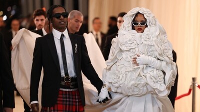 Rihanna with ASAP Rocky at the Met Gala. (Reuters) (Reuters)