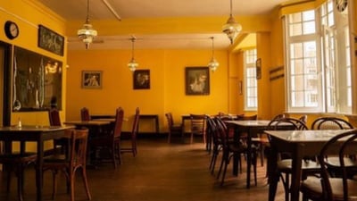 The Club, which has functioned as an Indian restaurant on the Strand near the Indian High Commission since 1946, is located on the first floor of the 26-room Strand Continental Hotel. (X/@ShashiTharoor) The Club, which has functioned as an Indian restaurant on the Strand near the Indian High Commission since 1946, is located on the first floor of the 26-room Strand Continental Hotel. (X/@ShashiTharoor)