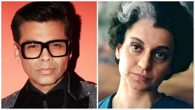 Kangana Ranaut responds to Karan Johar's statement about her film Emergency. Kangana Ranaut responds to Karan Johar's statement about her film Emergency.