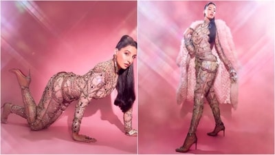 With her back-to-back head-turning looks, Nora Fatehi is proving her fashion finesse. The multi-talented actress is not only known for her incredible dance moves but also for her daring and experimental fashion looks. Nora is very active on social media and her Insta diaries are a treasure trove of fashion inspiration. In her latest look, Nora donned a catsuit and uff we just can't take our eyes off her. (Instagram/@norafatehi) With her back-to-back head-turning looks, Nora Fatehi is proving her fashion finesse. The multi-talented actress is not only known for her incredible dance moves but also for her daring and experimental fashion looks. Nora is very active on social media and her Insta diaries are a treasure trove of fashion inspiration. In her latest look, Nora donned a catsuit and uff we just can't take our eyes off her. (Instagram/@norafatehi)
