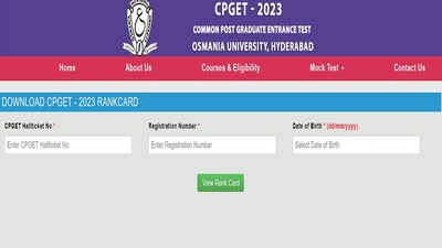 TS CPGET Result 2023 declared at cpget.tsche.ac.in, link to check rank card here TS CPGET Result 2023 declared at cpget.tsche.ac.in, link to check rank card here