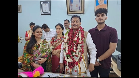 Professor Bihari Lal Sharma (HT Photo)