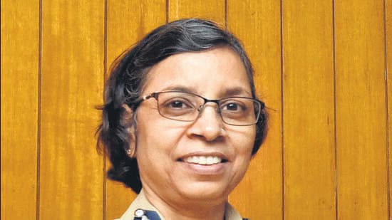 Pune, India - June 23, 2017:Rashmi Shukla, Commissioner of Police, Pune City posses for photo at her office in Pune, India, on Friday, June 23, 2017. (Photo by Pratham Gokhale/ Hindustan Times) (Pratham Gokhale/HT PHOTO)