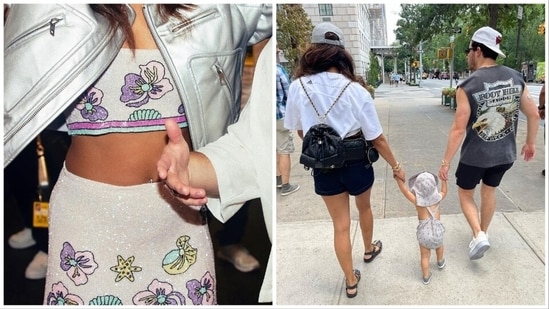 Priyanka Chopra shared new pictures of herself, Malti Marie Chopra and Jonas Nick Jonas.