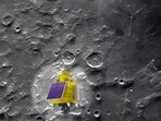 A view of the Chandrayaan-3 lander Vikram. (ANI)