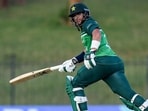 Imam-ul-Haq runs between wickets during the first one-day international (ODI) cricket match between Pakistan and Afghanistan