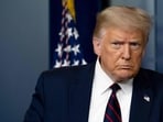 (FILES) US President Donald Trump arrives to speak at the press briefing at the White House in Washington, DC, on July 30, 2020. Donald Trump said he will turn himself in on August 24, 2023 in Georgia to face racketeering and other charges stemming from his bid to overturn the 2020 election. (Photo by JIM WATSON / AFP) (FILES) US President Donald Trump arrives to speak at the press briefing at the White House in Washington, DC, on July 30, 2020. Donald Trump said he will turn himself in on August 24, 2023 in Georgia to face racketeering and other charges stemming from his bid to overturn the 2020 election. (Photo by JIM WATSON / AFP)