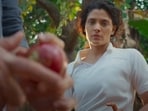 Saiyami Kher in a still from Ghoomer. Saiyami Kher in a still from Ghoomer.