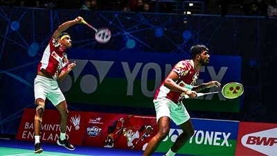 India's star men's doubles pair of Satwiksairaj Rankireddy and Chirag Shetty in action (Chirag Shetty Instagram) India's star men's doubles pair of Satwiksairaj Rankireddy and Chirag Shetty in action (Chirag Shetty Instagram)