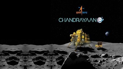Indian Space Research Organisation (ISRO) announces the landing of Chandrayaan-3 on the moon on August 23 2023, on Sunday. (ISRO/Twitter)