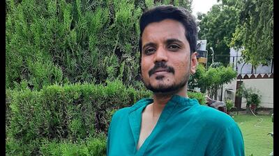 Actor Aasif Khan at Oudh Gymkhana Club in Lucknow. (Deep Saxena/HT) Actor Aasif Khan at Oudh Gymkhana Club in Lucknow. (Deep Saxena/HT)