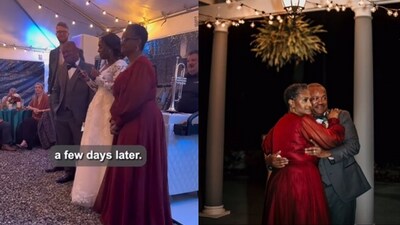 Snapshot of the bride's parents dancing. (Instagram/@Majically) Snapshot of the bride's parents dancing. (Instagram/@Majically)