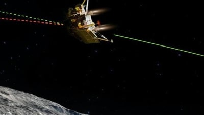Chandrayaan 3 is scheduled to soft land on the surface of the moon at 6.04pm today. Chandrayaan 3 is scheduled to soft land on the surface of the moon at 6.04pm today.