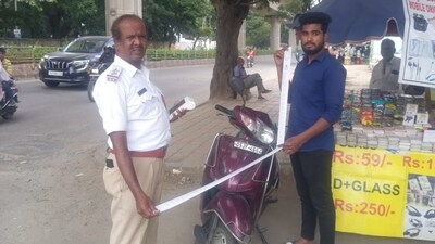 One bike, 46 violations. Bengaluru police cracks down on a biker One bike, 46 violations. Bengaluru police cracks down on a biker