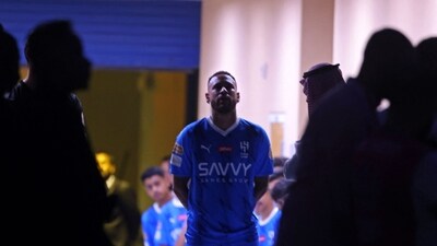 Brazilian superstar Neymar waits to enter the pitch during his unveiling ceremony at Al-Hilal in Riyadh (AFP) Brazilian superstar Neymar waits to enter the pitch during his unveiling ceremony at Al-Hilal in Riyadh (AFP)