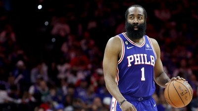 James Harden #1 of the Philadelphia 76ers dribbles against the Boston Celtics during the third quarter in game six of the Eastern Conference Semifinals (AFP) James Harden #1 of the Philadelphia 76ers dribbles against the Boston Celtics during the third quarter in game six of the Eastern Conference Semifinals (AFP)