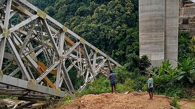 "Grieved by the unfortunate incident in Mizoram. NDRF, state administration and railway officials are at the site. Rescue operation on war footing. Ex-gratia compensation: <span class='webrupee'>₹</span>10 Lakh in case of death, <span class='webrupee'>₹</span>2 Lakh towards grievous and <span class='webrupee'>₹</span>50,000 for minor injuries," the minister said in a post on X, formerly Twitter. (PTI) "Grieved by the unfortunate incident in Mizoram. NDRF, state administration and railway officials are at the site. Rescue operation on war footing. Ex-gratia compensation: <span class='webrupee'>₹</span>10 Lakh in case of death, <span class='webrupee'>₹</span>2 Lakh towards grievous and <span class='webrupee'>₹</span>50,000 for minor injuries," the minister said in a post on X, formerly Twitter. (PTI)