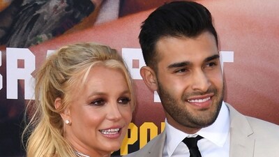 Britney Spears and Sam Asghari arrive for the premiere of Sony Pictures' "Once Upon a Time... in Hollywood" at the TCL Chinese Theatre in Hollywood, California on July 22, 2019 (Photo by VALERIE MACON / AFP) (AFP) Britney Spears and Sam Asghari arrive for the premiere of Sony Pictures' "Once Upon a Time... in Hollywood" at the TCL Chinese Theatre in Hollywood, California on July 22, 2019 (Photo by VALERIE MACON / AFP) (AFP)