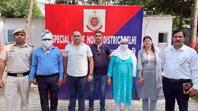 Suspended rape-accused Delhi government official and his wife were arrested on Monday. (ANI)