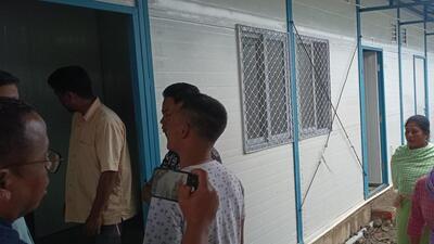 The shelters have two bedrooms, one washroom, a common kitchen and dining hall. (HT Photo) The shelters have two bedrooms, one washroom, a common kitchen and dining hall. (HT Photo)