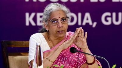 Union finance minister Nirmala Sitharaman. Union finance minister Nirmala Sitharaman.