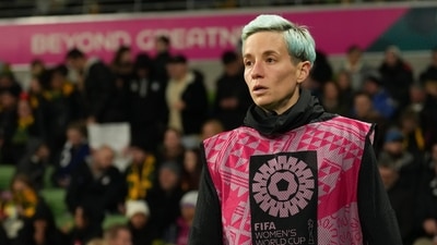 United States' Megan Rapinoe calls out Alexi Lalas for his ‘really disappointing’ comments on USWNT(AP Photo/Scott Barbour) (AP) United States' Megan Rapinoe calls out Alexi Lalas for his ‘really disappointing’ comments on USWNT(AP Photo/Scott Barbour) (AP)