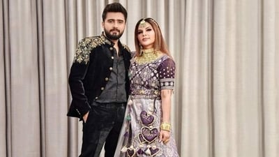 Rakhi Sawant spoke about Adil Khan Durrani at a press conference. Rakhi Sawant spoke about Adil Khan Durrani at a press conference.