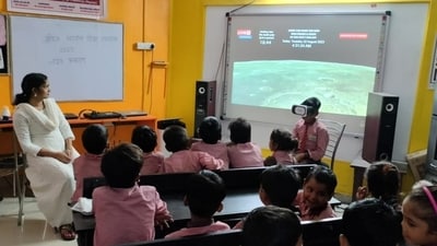 To watch Chandrayaan-3 landing, Haryana schools open from 5-6 pm today (representational) To watch Chandrayaan-3 landing, Haryana schools open from 5-6 pm today (representational)